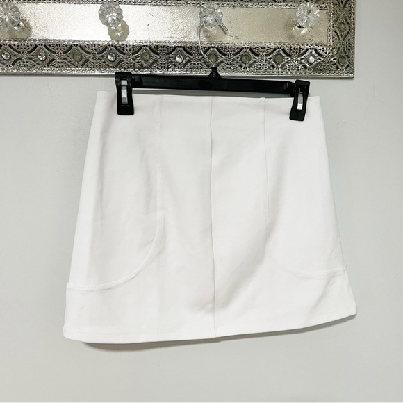 Zara X Kappa White Mini Skirt with Red Logo Medium - Picture 3 of 8